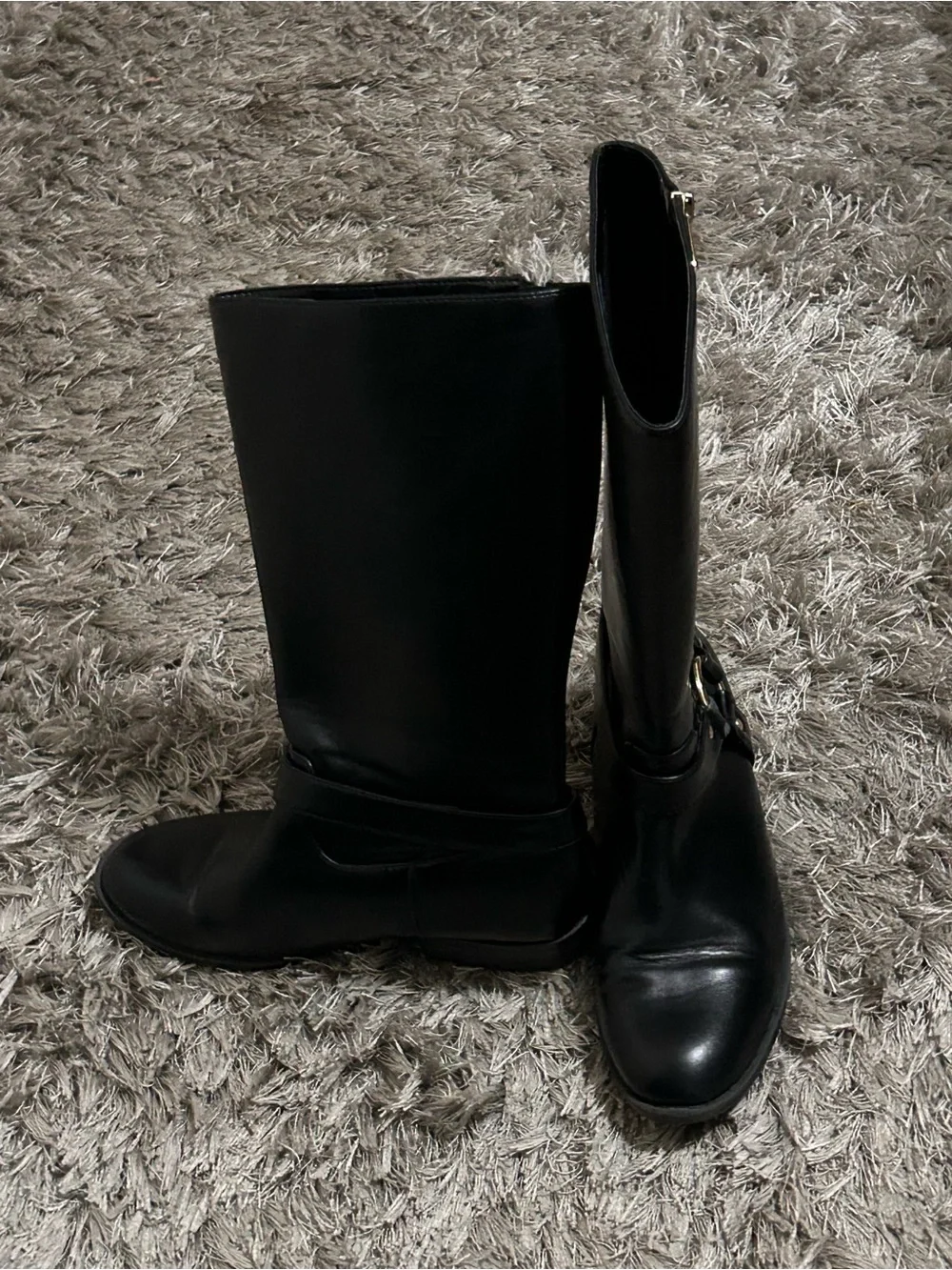 Sam & Libby Black Leather Boots